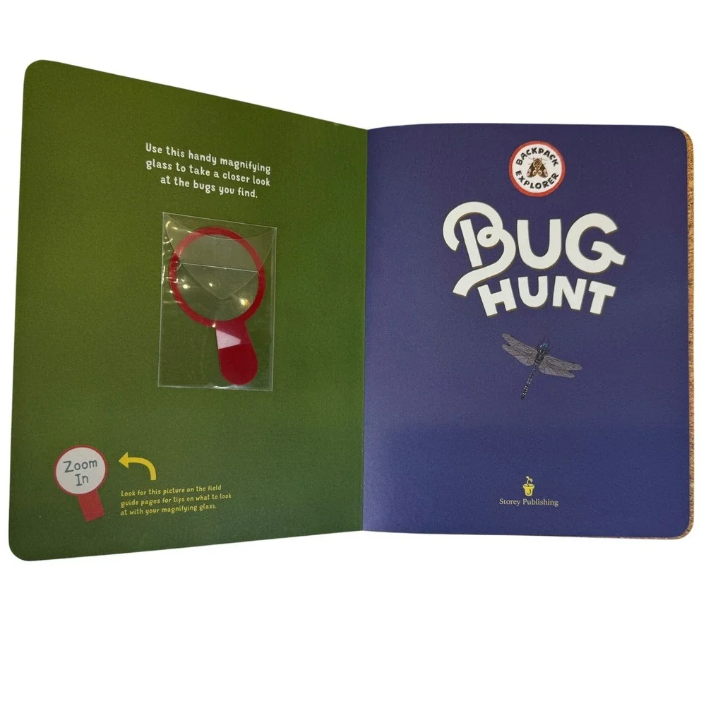 MindWare Dig It Up! Kids Explorer Vest Hat and Bug Hunt Book Adventure Set Tan